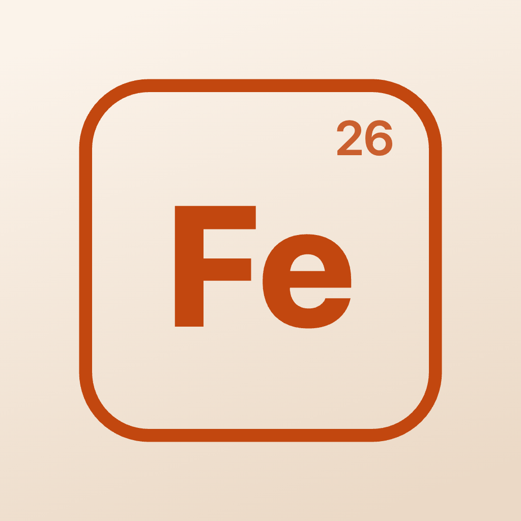 Ferric app icon, light variant